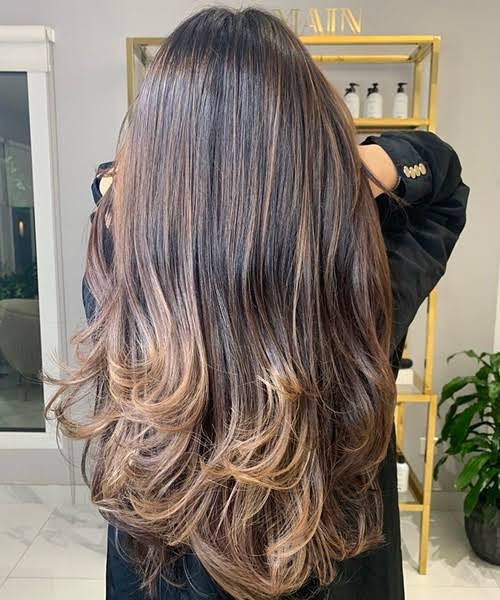 Layered Salon Hairstyle